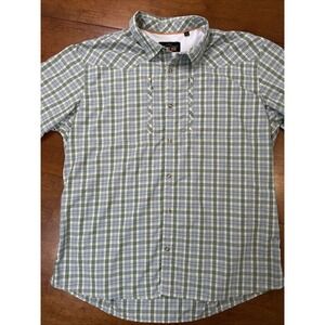 Orvis Trout Bum Shirt Men's Size XL Short Sleeve Button Down